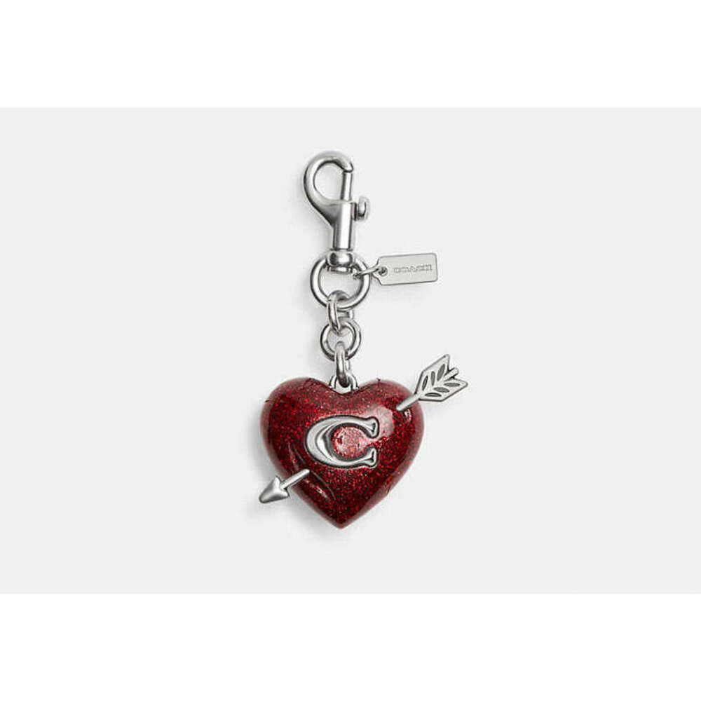Heart With Arrow Bag Charm